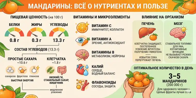 Мандарины - это не только природный десерт